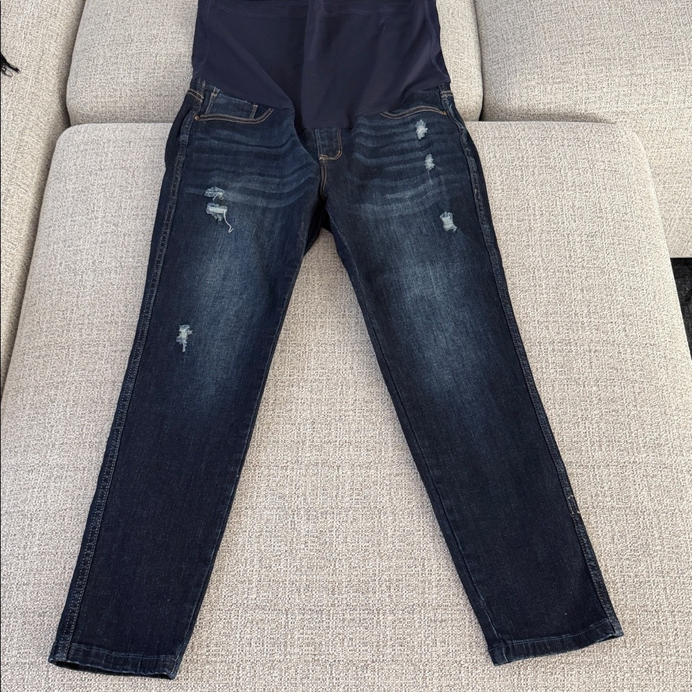 PinkBlush Distressed Dark Blue Women's Jeans